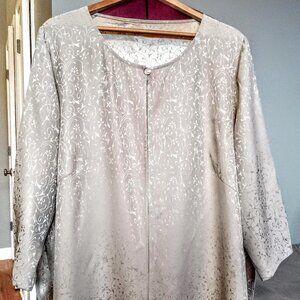 Custom Made Qifang Chinese Pure Silk Damask Jacket